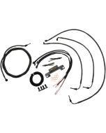 LA Choppers Cable & Wire Kit 18-20 Ape Hangers Midnight No ABS Harley M8 17-Up