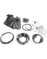 Drag 2001-1481 Chrome Nacelle Headlight Cowl Kit 01-17 Harley Softail FLST