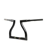 LA Choppers Black 12" Thresher Handlebar T-Bar Harley FLTR 15-20
