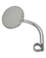 Biltwell 6503-578-531 Chrome 4" Round Utility Mirror Clamp-On 7/8" Bars Metric