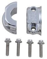 Thrashin Supply Co Chrome Machined 1" Brake Clutch Perch Clamps Harley ARP