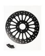 DNA Super Spoke Black Front 11.8 Brake Disc Rotor Harley Touring 08-13