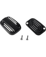 Drag Black Front Brake Master Cylinder Cover with Gasket Harley Touring FL 08-18