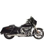 Bassani Hot Rod Turnout 2-1 Mid 4" Exhaust System Chrome Harley Bagger 17-Up