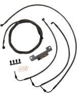 LA Choppers Cable Brake Line Kit Standard Mini Apes Midnight No ABS Harley M8 17-Up