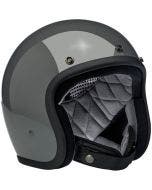 Biltwell Bonanza Gloss Storm Grey 3/4 Open Face Motorcycle Helmet XS-2XL