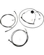 Magnum Black Pearl Handlebar Cable Install Kit 10 inch Rise Apes Harley 08-12