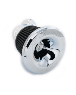 Rinehart MOTO Series Chrome 90° Velocity Air Cleaner Harley Fly By Wire TBW 08-16