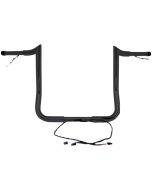 Paul Yaffe Bagger Nation Black Wired 10" Monkey Handlebars Harley Batwing 14-Up
