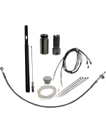 FBI Fat Baggers Chrome Braided +8 EZ Install Kit + Adjustor Harley CVO 21
