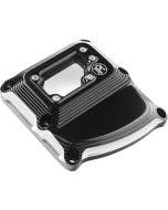 Performance Machine Black Cut Vision Series Transmission Covers Harley M8 17-Up