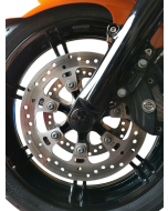 Klock Werks Black Flush Mount Front Axle 25mm KWS-01-0610 Harley 08-Up