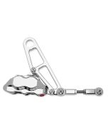 Hawg Halters HHI Chrome 4-Piston Rear Brake Caliper 08-18 Harley FLH/T