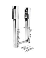 Performance Machine Chrome Lower Fork Leg Dual Disc Phatour 180 Wide Tire Kit