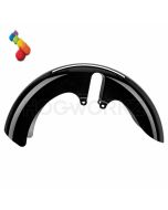 Hogworkz Color Choice 18inch Wide Fat Tire Front Fender Harley Touring 14-Up