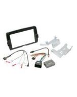 Scosche HD14UDDBN Gloss Black Fairing Double DIN Dash Kit Harley Batwing 14-Up
