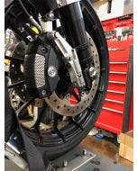 Alloy Art 49HDBM-1 Clear Ambidextrous Harley Stock Caliper Mount 49mm Lower Legs