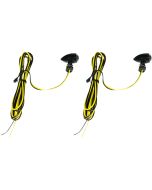 Custom Dynamics Black Micro Bullet Amber LED Front Turn Signals Universal