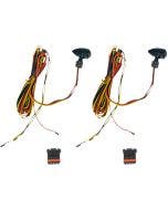 Custom Dynamics Black Micro Bullet Dual Color Amber Red LED Rear Turn Signals