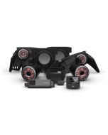 Rockford Fosgate PMX-3 1500w Front Rear Horn Color Optix Speaker Dual Subwoofer