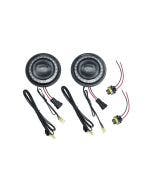Kuryakyn 2477 Black Orbit Prism+ 4-1/2" L.E.D. Passing Lamps Bluetooth Control