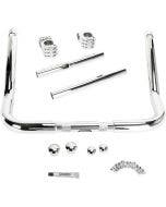 Klock Werks Chrome / Chrome 14" Klip Hanger Handlebars Ape Hangers 08-19 FLH/X