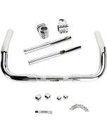 Klock Werks Chrome / Chrome 10" Klip Hanger Handlebars Ape Hangers 08-19 FLH/X