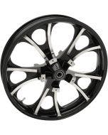 Coastal Moto Black Cut Largo 3D 21" Front Cast Wheel Only Harley 00-07 FLH