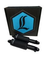 Legend Suspension Black Air Ride Rear 12" 13" AERO-A Shock Kit Harley FLTR 15-Up
