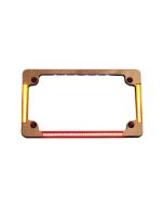 Custom Dynamics TF04-C Chrome All-In-One LED Flat License Plate Frame Universal