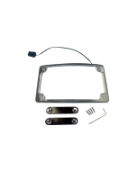Custom Dynamics Illuminated Radius Chrome License Plate Frame Harley CVO 23-
