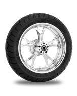 Performance Machine 17"  Rear Chrome Luxe Wheel 200 Tire Package Harley 09-15