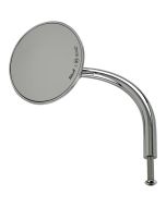Biltwell 6503-400-531 Chrome Perch Mount 4" Round Utility Mirror - Harley Metric