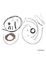 La Choppers Midnight Complete Cable Brake Line Kit Mini Apes Harley Softail 18-Up