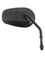 V-Factor 47044 Black Tapered Right Short Stem Mirror 65-Up Harley Repl 91982-03B