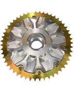 MJK P-4512 Machined Aluminum CNC Cush Drive 51T Chain Conversion 09-19 Harley FLH/T