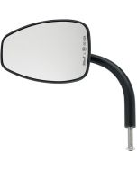 Biltwell 6504-400-131 Black 4" Perch Mount Teardrop Utility Mirror Harley Metric