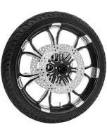 Performance Machine 21" Front Black Paramount Wheel Tire Rotor PKG Harley 14-15