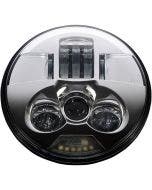 Custom Dynamics PB-7-C Chrome ProBEAM 7" LED Headlight Headlamp Harley