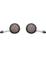 Custom Dynamics PROBEAM® JAE Front Turn Signals Amber White Dynamic Ringz Smoked