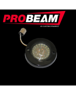 Black PROBEAM® LED Flat Bezel Front Turn Signals Amber White Dynamic Ringz