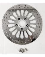 DNA Super Spoke Polished Front 11.8 Brake Disc Rotor Harley Touring 08-13 (ea)