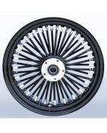 Ultima 37-732 Black Fat King 48 Spoke Front Wheel w/ Billet Hub 16"x3.5" Single