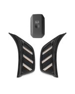 XK Glow RGB + Amber Fender Vent Light Turn Signal Running Light App Jeep JL & JT