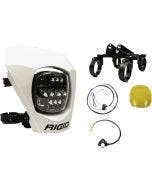Rigid Adapt XE Moto LED Headlight Kit White Number Plate 8k Lumens Universal