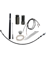 FBI Fat Baggers Black Braided +6 EZ Install Kit + Adjustor Harley CVO 21