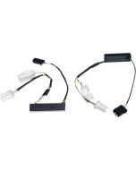 Custom Dynamics Micro Bullet Amber/White Wiring Adapter Plug n Play Dyna 12-17