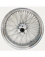 Ultima 36-970 Chrome 60 Spoke Rear Wheel w/ Billet Hub 18”x 5.50” 1" Axle