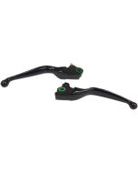 Drag Matte Black Smooth Wide Blade Lever Set 17-18 Harley FLHTCUTG & FLRT Trikes