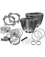 S&S Cycle 4" Sidewinder 110" Big Bore Kit 07-17 HD® Big Twin Cam Wrinkle Black